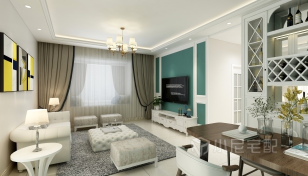 120㎡/三室两厅一卫/美式 120㎡/三室两厅一卫/美式