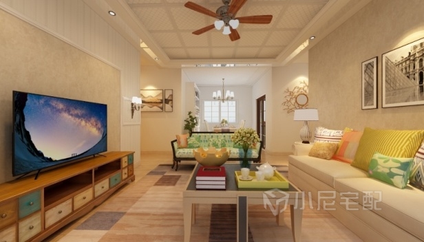 92㎡/三室两厅一卫/美式 92㎡/三室两厅一卫/美式