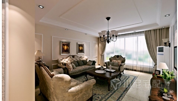 138㎡/三室两厅两卫/美式