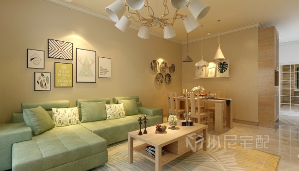 80㎡/两室一厅一卫/田园 80㎡/两室一厅一卫/田园