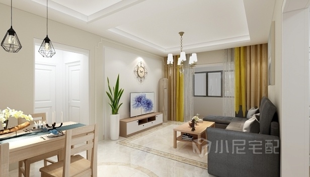 128㎡/三室两厅一卫/现代