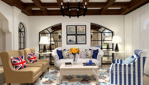 150㎡/三室两厅两卫/地中海 150㎡/三室两厅两卫/地中海