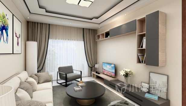 72㎡/两室一厅两卫/现代