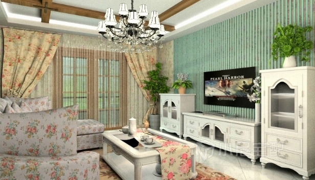 82.53㎡/三室一厅两卫/田园 82.53㎡/三室一厅两卫/田园