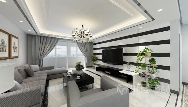 126㎡/三室两厅一卫/现代