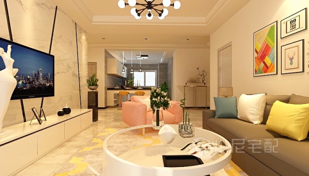 90㎡/三室两厅一卫/现代