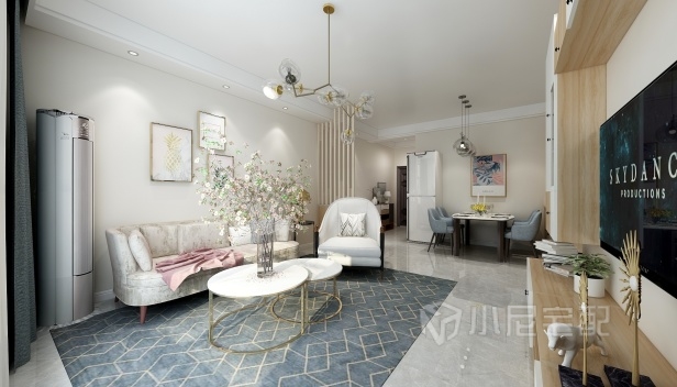 105㎡/两室两厅一卫/现代 105㎡/两室两厅一卫/现代