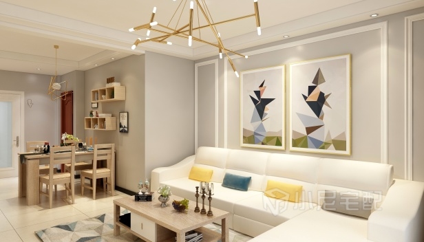 90㎡/两室两厅一卫/简约 90㎡/两室两厅一卫/简约