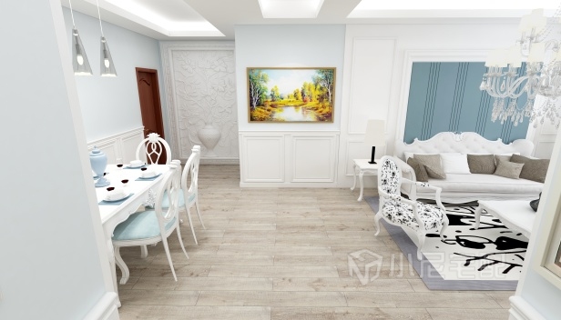 86㎡/两室一厅一卫/欧式