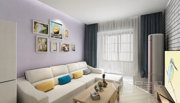 90㎡/两室一厅一卫/现代